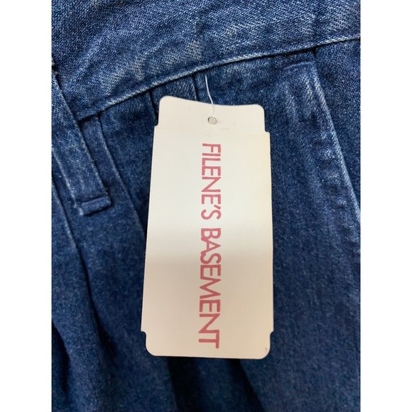 Vintage Women's 30" Pleated High Waist Denim Jean Shorts NEW NOS Made in USA‎ - Picture 3 of 7